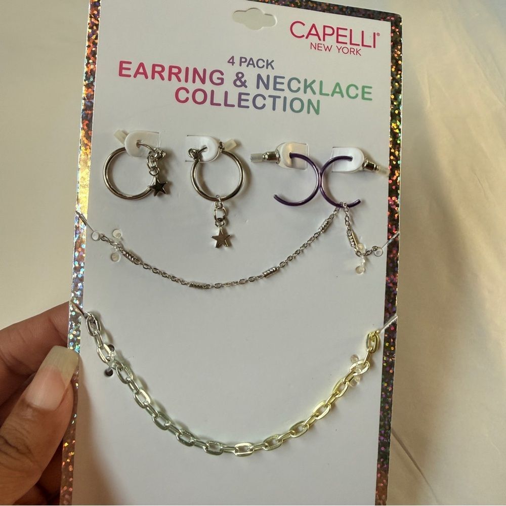 4/$25 Capelli New York Earring Necklace Set girls gift birthday party 4 pcs